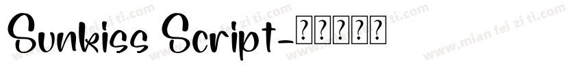 Sunkiss Script字体转换
